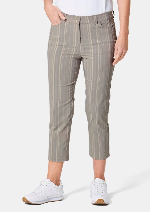 GOLDNER Caprihose »Verkürzte Strukturhose in elastischer Ware« perfekter Sitz mit viel Komfort