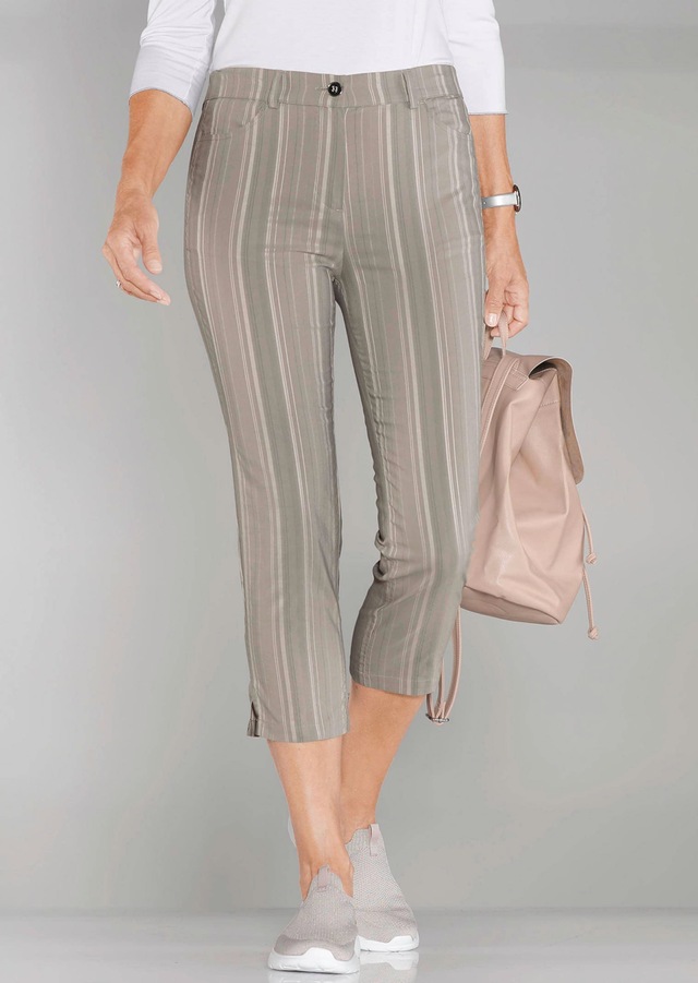 GOLDNER Caprihose »Verkürzte Strukturhose in elastischer Ware« perfekter Sitz mit viel Komfort
