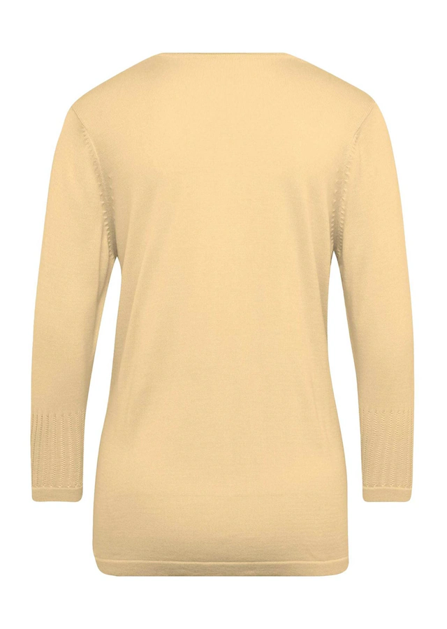 GOLDNER 3/4 Arm-Pullover »Gepflegter Ajour-Pullover mit femininen Durchbrüchen« Ohne