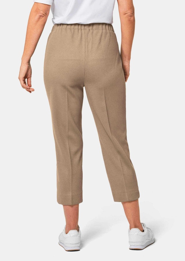 GOLDNER Caprihose »Kurzgröße Sportive 7/8-Hose mit Biesen« Ohne