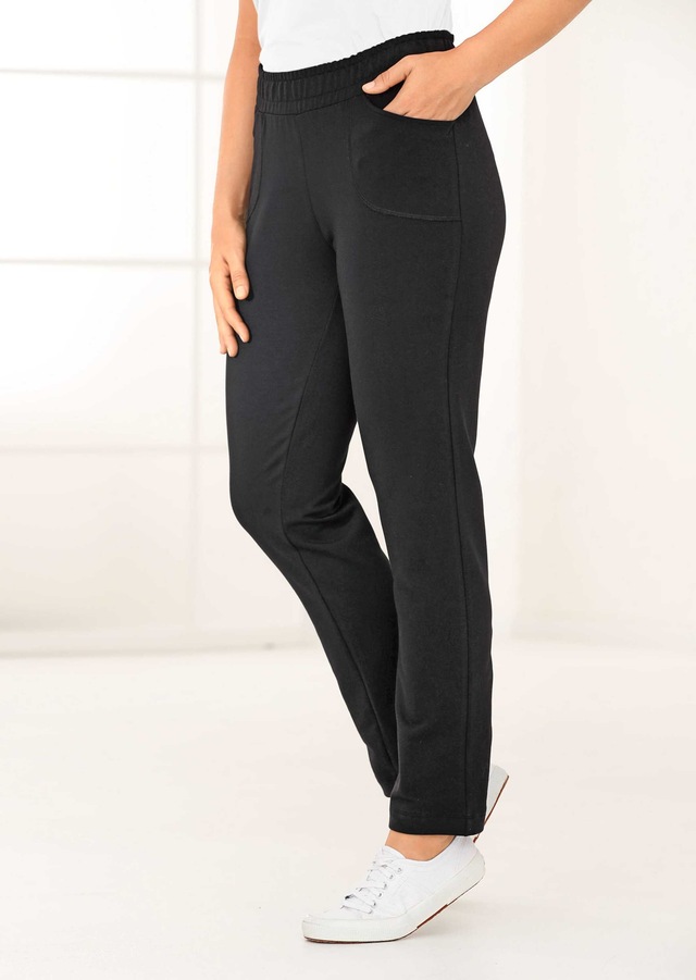 GOLDNER Stoffhose »Sportive Loungehose, elastischer Bund« Breiter Schlupfbund