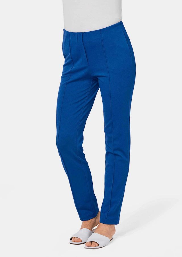 GOLDNER Schlupfhose »Moderne Hose LOUISA mit streckenden Biesen« Ohne