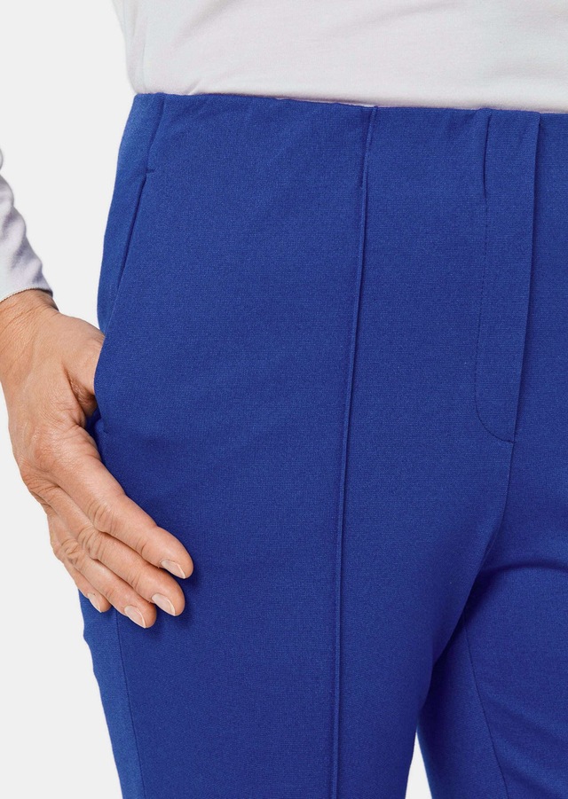 GOLDNER Schlupfhose »Moderne Hose LOUISA mit streckenden Biesen« Ohne
