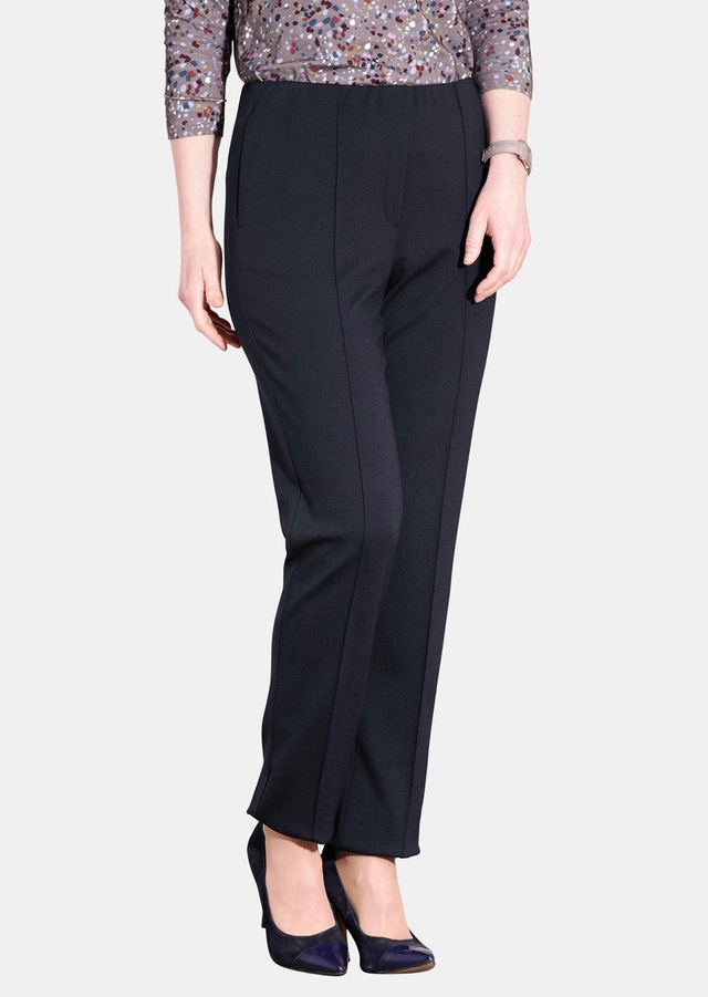 GOLDNER Schlupfhose »Moderne Hose LOUISA mit streckenden Biesen« Ohne