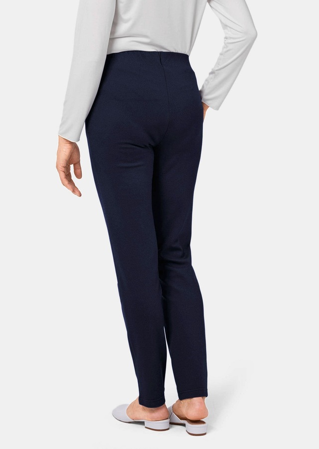 GOLDNER Schlupfhose »Moderne Hose LOUISA mit streckenden Biesen« Ohne