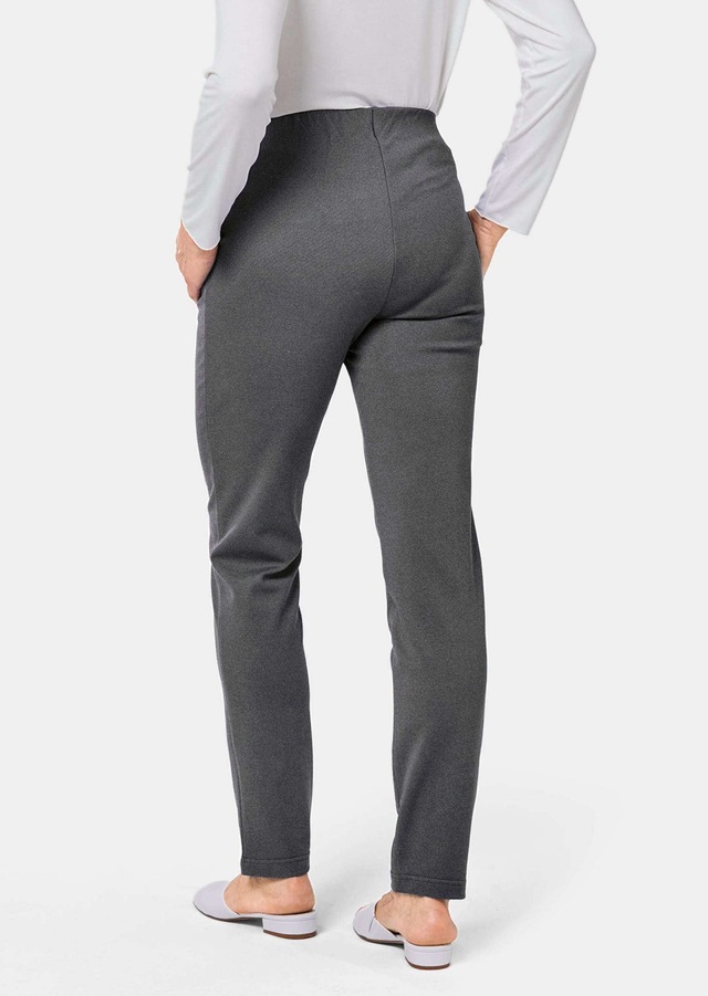 GOLDNER Schlupfhose »Moderne Hose LOUISA mit streckenden Biesen« Ohne