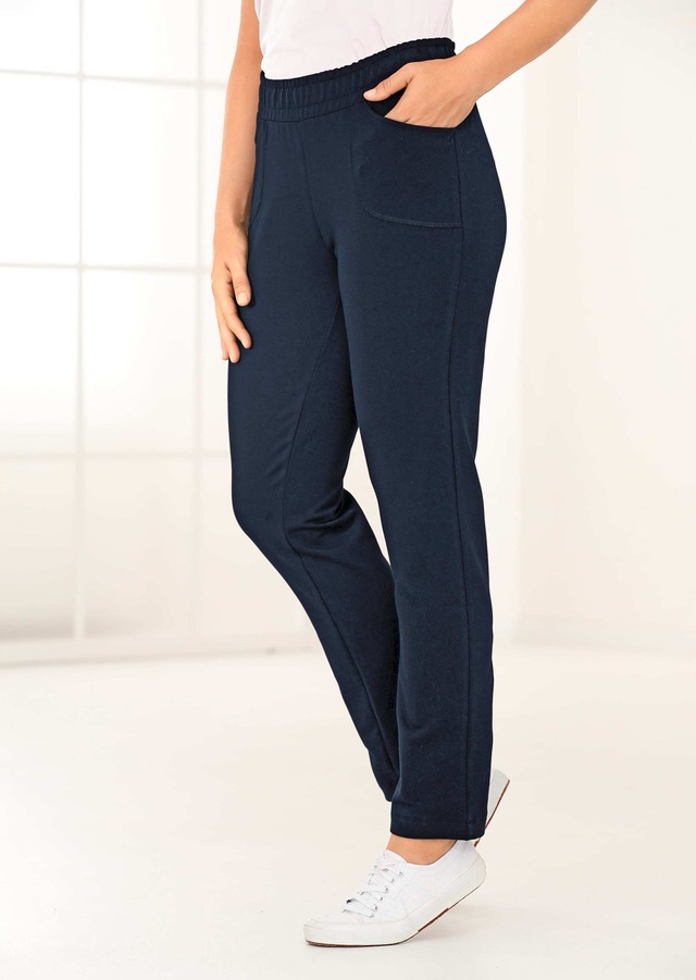 GOLDNER Stoffhose »Sportive Loungehose, elastischer Bund« Breiter Schlupfbund