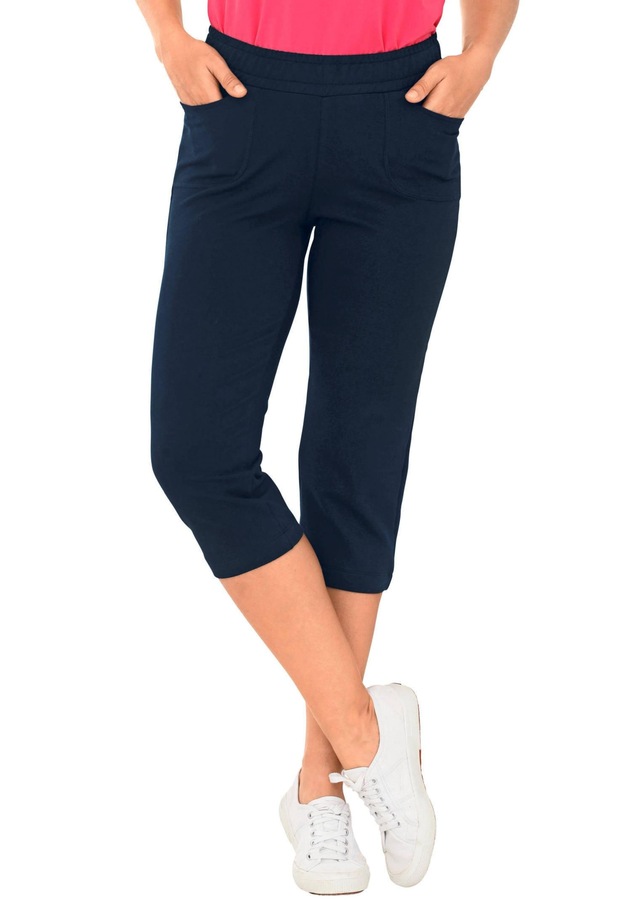 GOLDNER Stoffhose »Kurzgröße Bequeme Sommerhose mit sportivem Look« Bequeme Schlupfform