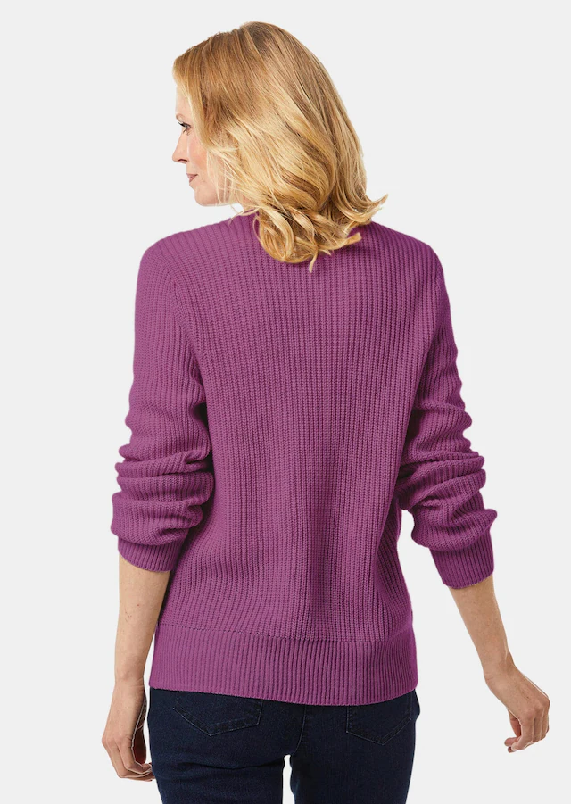 GOLDNER Strickjacke »Elegante Strickjacke mit V-Ausschnitt« Hochwertige Strickminderungen
