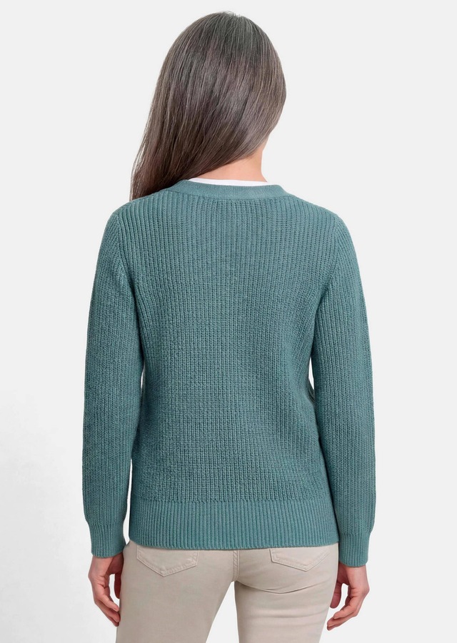 GOLDNER Strickjacke »Elegante Strickjacke mit V-Ausschnitt« Hochwertige Strickminderungen