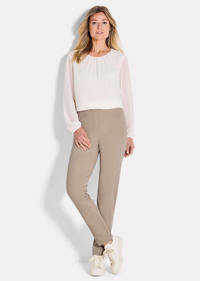 GOLDNER Schlupfhose »Kurzgröße Slim Fit Hose BELLA mit Schlupfbund« Ohne
