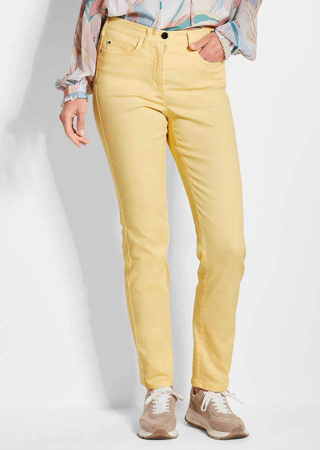 GOLDNER Regular-fit-Jeans »Kurzgröße Damen Jeans Slim Fit LOUISA mit Stretch-Anteil« Ohne