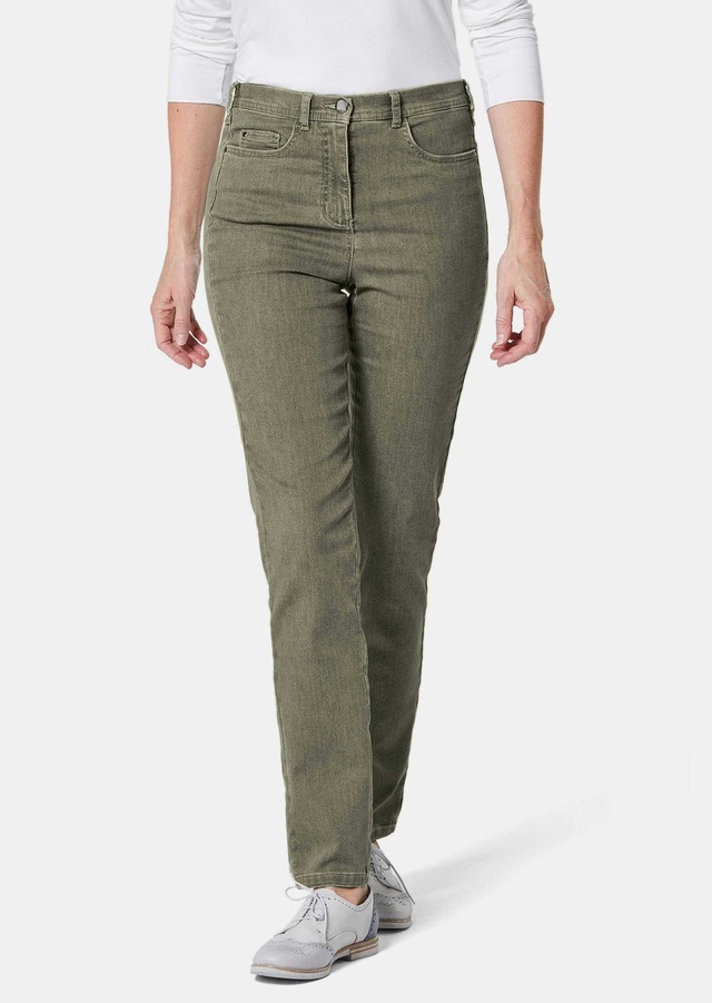 GOLDNER Regular-fit-Jeans »Kurzgröße Damen Jeans Slim Fit LOUISA mit Stretch-Anteil« Ohne