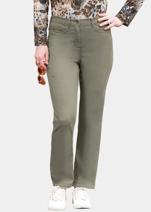 GOLDNER Regular-fit-Jeans »Kurzgröße Damen Jeans Slim Fit LOUISA mit Stretch-Anteil« Ohne