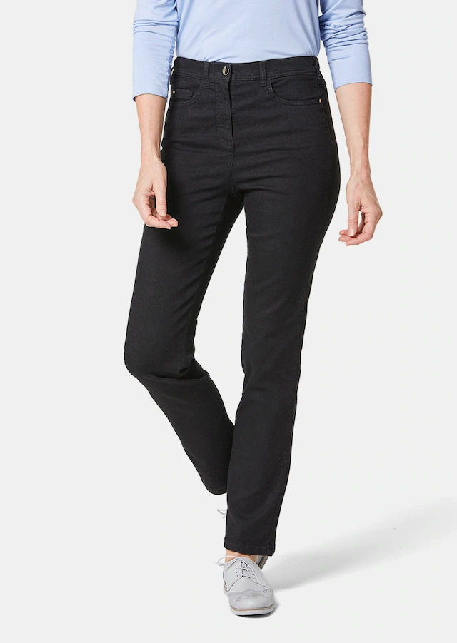 GOLDNER Regular-fit-Jeans »Kurzgröße Damen Jeans Slim Fit LOUISA mit Stretch-Anteil« Ohne