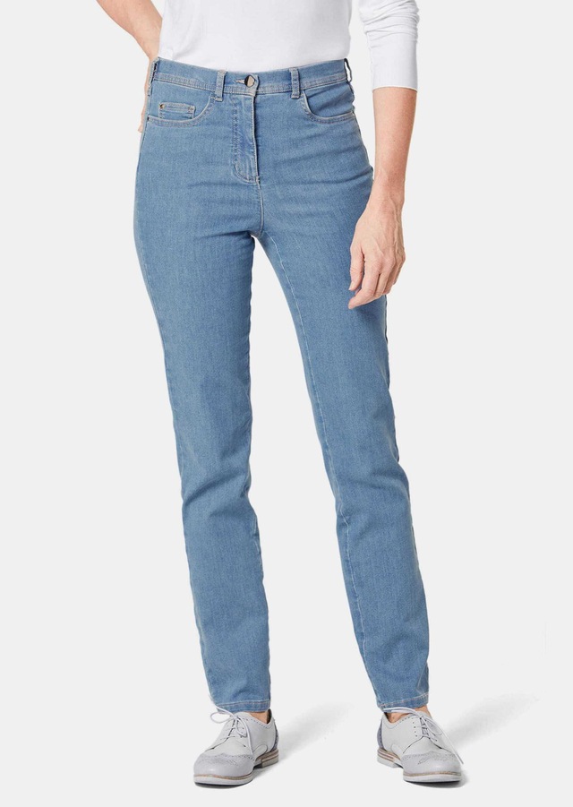 GOLDNER Regular-fit-Jeans »Kurzgröße Damen Jeans Slim Fit LOUISA mit Stretch-Anteil« Ohne