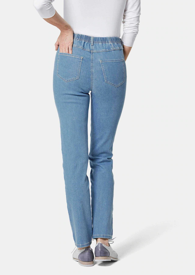 GOLDNER Regular-fit-Jeans »Kurzgröße Damen Jeans Slim Fit LOUISA mit Stretch-Anteil« Ohne