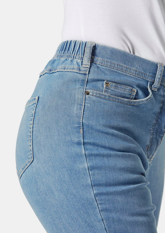 GOLDNER Regular-fit-Jeans »Kurzgröße Damen Jeans Slim Fit LOUISA mit Stretch-Anteil« Ohne