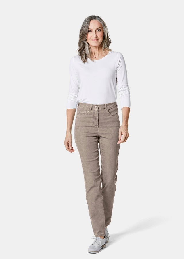GOLDNER Regular-fit-Jeans »Kurzgröße Damen Jeans Slim Fit LOUISA mit Stretch-Anteil« Ohne