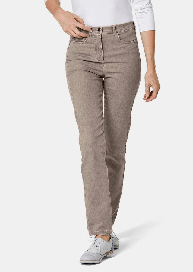 GOLDNER Regular-fit-Jeans »Kurzgröße Damen Jeans Slim Fit LOUISA mit Stretch-Anteil« Ohne