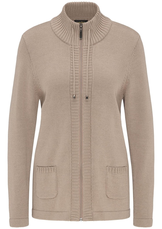 GOLDNER Strickjacke »Herbstcardigan mit Reißverschluss« Aufwendig in Form gestrickt für perfekte Passform