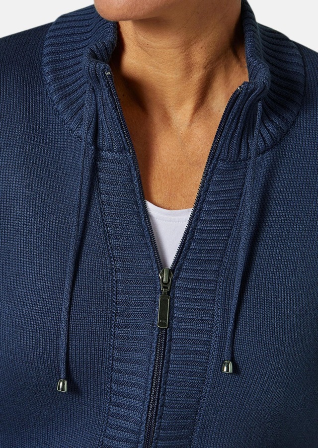 GOLDNER Strickjacke »Herbstcardigan mit Reißverschluss« Aufwendig in Form gestrickt für perfekte Passform