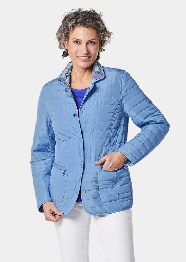GOLDNER Steppjacke »Kurzgröße Leichte Druck-Steppjacke zum wenden« Jacke kann von 2 Seiten getragen werden