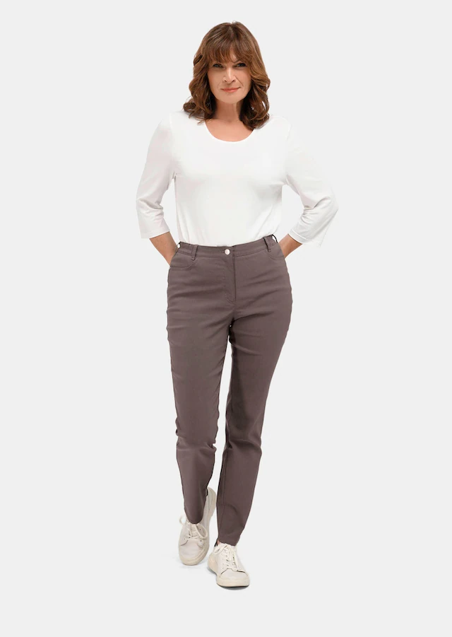 GOLDNER Stoffhose »Kurzgröße Perfekte Super-Stretch-Hose CARLA« Super-Stretch: nichts kneift oder engt ein