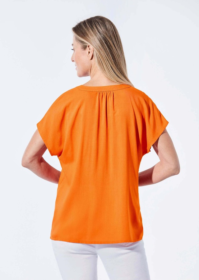 GOLDNER Schlupfbluse »Kurzgröße Bluse mit Tunika Ausschnitt« keine/nicht relevant