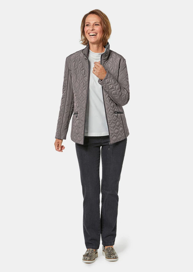 GOLDNER Steppjacke »Winterjacke mit Stehkragen« Modern intepretierter Rautenstepp