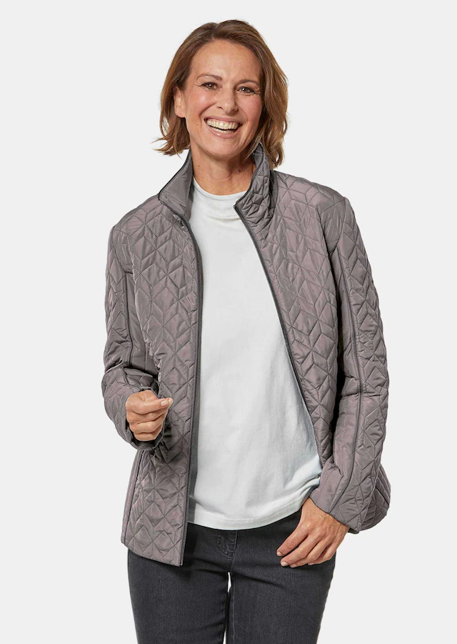 GOLDNER Steppjacke »Winterjacke mit Stehkragen« Modern intepretierter Rautenstepp