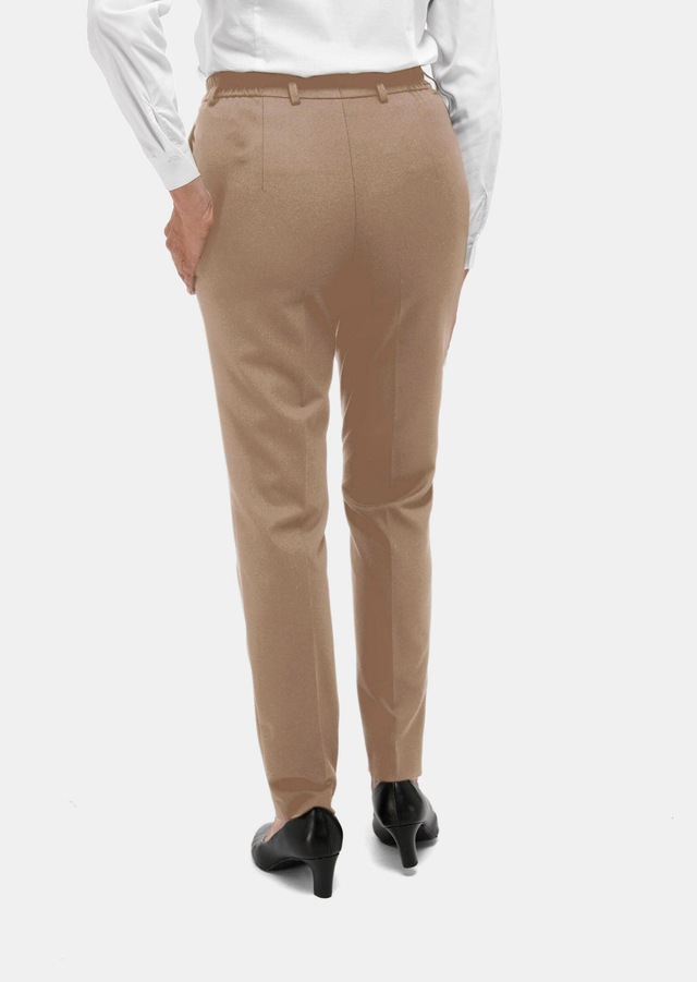 GOLDNER Stoffhose »Bügelfaltenhose mit Teildehnbund« Dekoelement an der Gürtelschlaufe