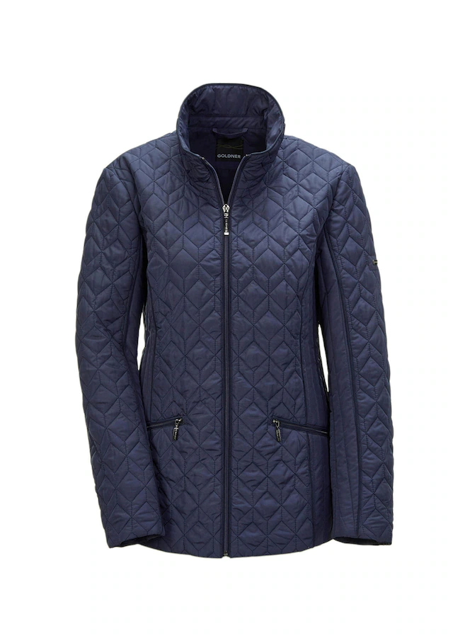 GOLDNER Steppjacke »Winterjacke mit Stehkragen« Modern intepretierter Rautenstepp