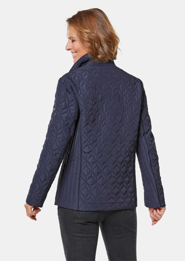 GOLDNER Steppjacke »Winterjacke mit Stehkragen« Modern intepretierter Rautenstepp