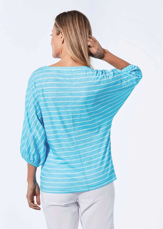 GOLDNER Kurzarmshirt »Shirt aus Effektgarn« Fledermausärmel