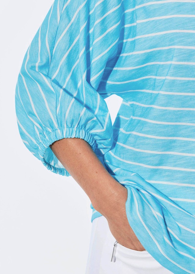 GOLDNER Kurzarmshirt »Shirt aus Effektgarn« Fledermausärmel