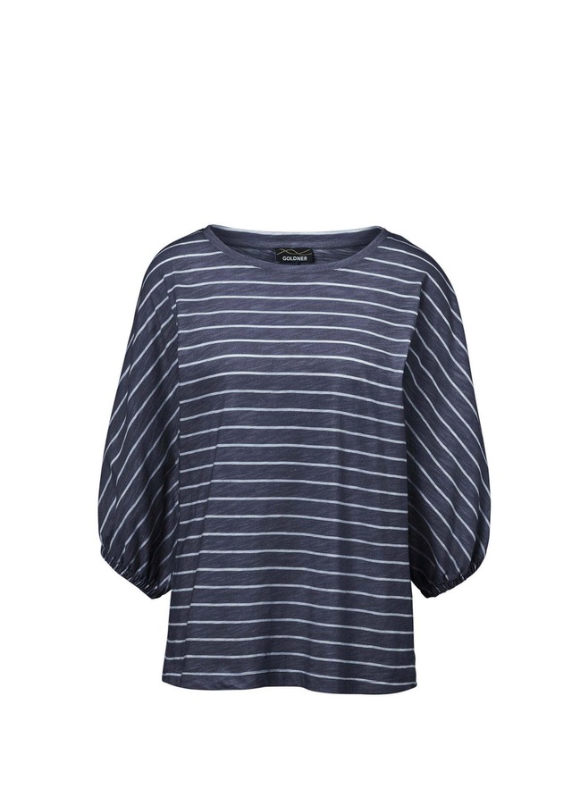 GOLDNER Kurzarmshirt »Shirt aus Effektgarn« Fledermausärmel