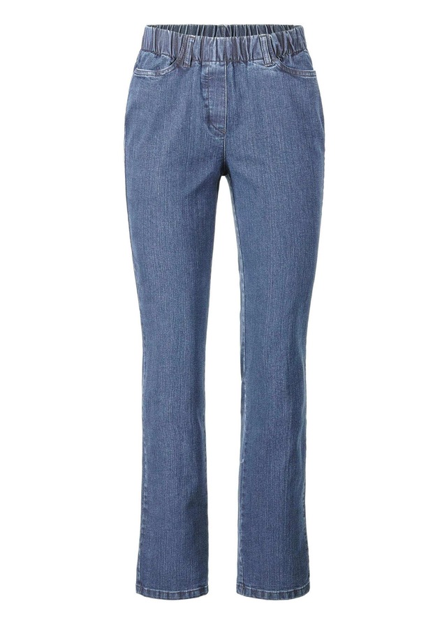 GOLDNER Regular-fit-Jeans »Kurzgröße Klassische Jeansschlupfhose LOUISA« Dehnbar in jede Richtung