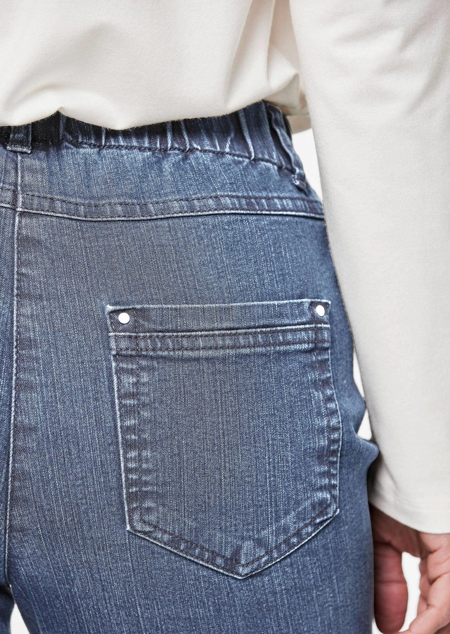 GOLDNER Regular-fit-Jeans »Kurzgröße Klassische Jeansschlupfhose LOUISA« Dehnbar in jede Richtung