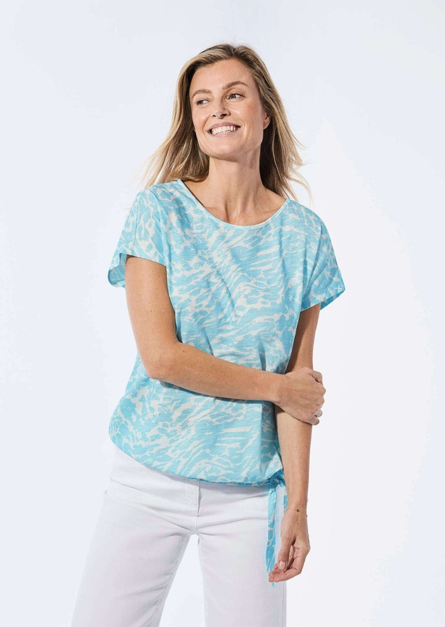 GOLDNER Kurzarmshirt »Kurzgröße Shirt mit U-Boot-Ausschnitt« U-Boot-Ausschnitt