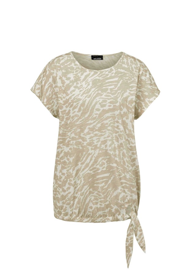 GOLDNER Kurzarmshirt »Kurzgröße Shirt mit U-Boot-Ausschnitt« U-Boot-Ausschnitt