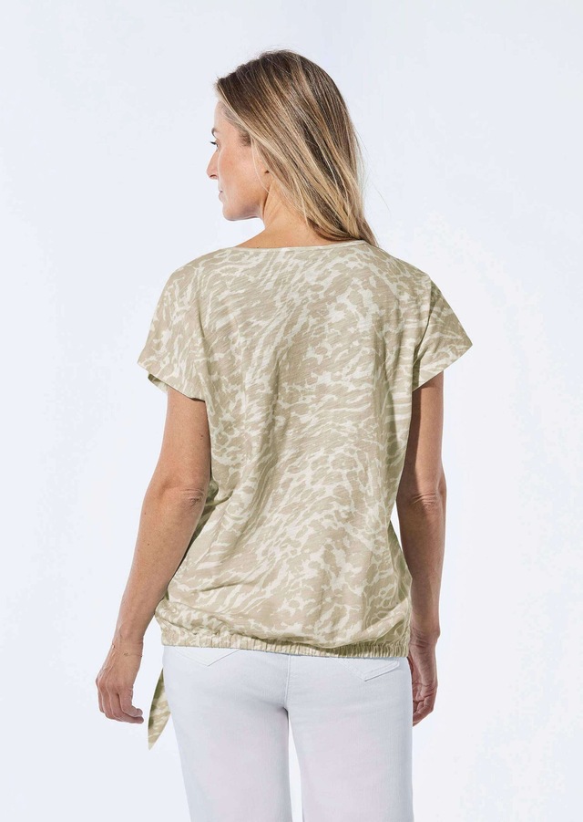 GOLDNER Kurzarmshirt »Kurzgröße Shirt mit U-Boot-Ausschnitt« U-Boot-Ausschnitt