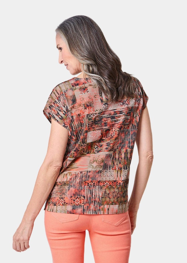 GOLDNER Druckbluse »Ultraleichte Druckbluse aus reiner Baumwolle« Ohne