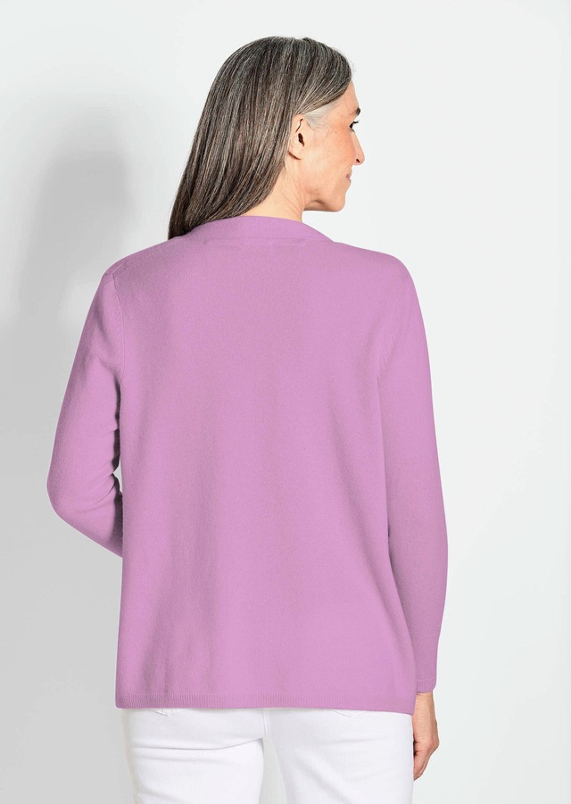 GOLDNER Strickjacke »Cardigan in langer offener Form« Aufwendig in Form gestrickt