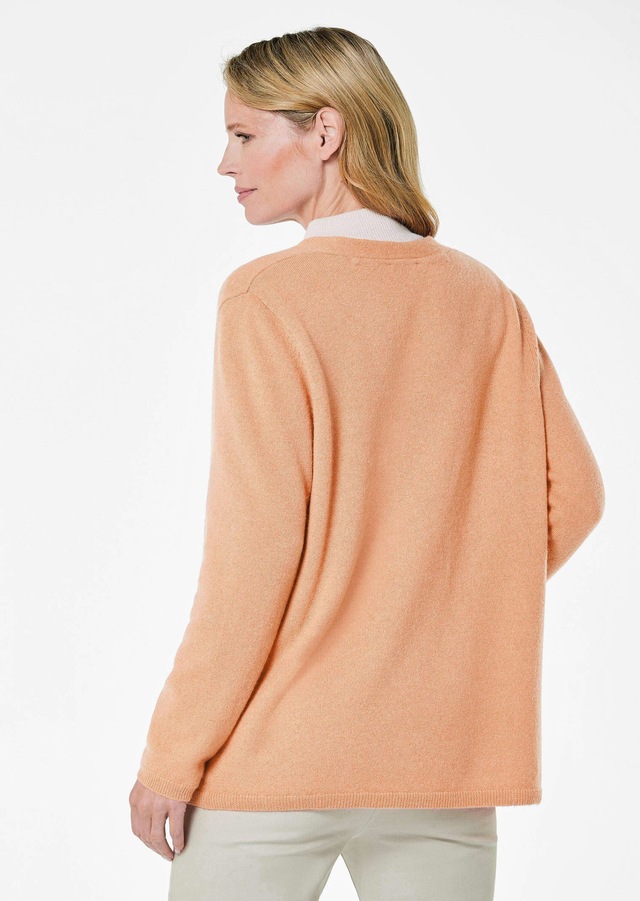 GOLDNER Strickjacke »Cardigan in langer offener Form« Aufwendig in Form gestrickt