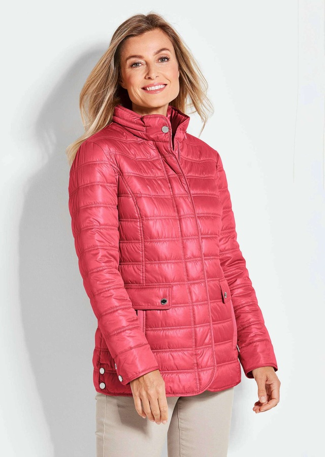 GOLDNER Steppjacke »Leichte Steppjacke mit vielen Details« mit Ripsbändern an den Taschen