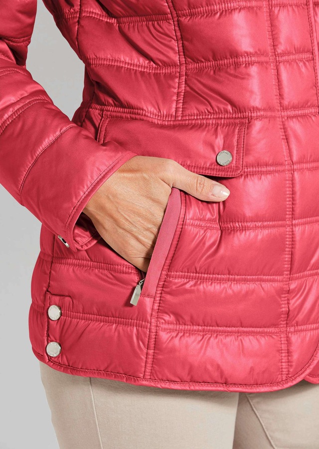 GOLDNER Steppjacke »Leichte Steppjacke mit vielen Details« mit Ripsbändern an den Taschen