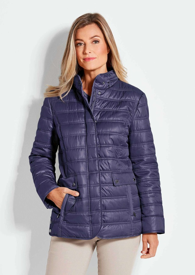 GOLDNER Steppjacke »Leichte Steppjacke mit vielen Details« mit Ripsbändern an den Taschen