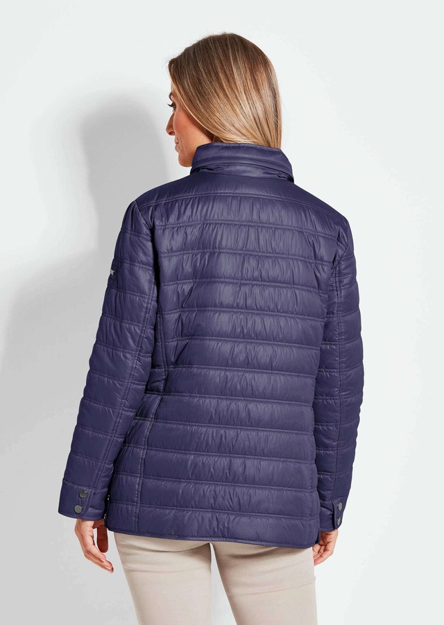 GOLDNER Steppjacke »Leichte Steppjacke mit vielen Details« mit Ripsbändern an den Taschen