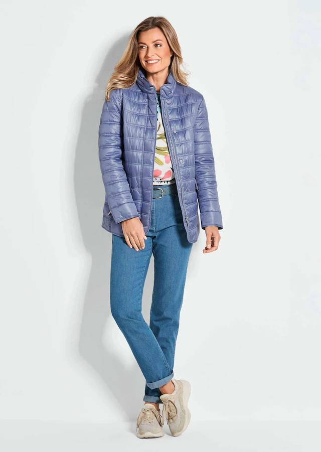 GOLDNER Steppjacke »Leichte Steppjacke mit vielen Details« mit Ripsbändern an den Taschen